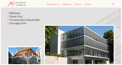 Desktop Screenshot of mp-ingenieurs.ch
